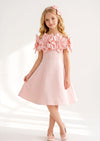 Flower Fairy Girls Dress in Pink | Girls Party Dress, Christmas Dress