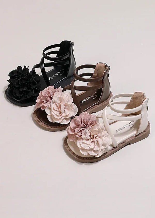 girls flower sandals for summer