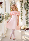 Flower Fairy Girls Dress in Pink | Girls Party Dress, Christmas Dress