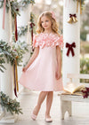 Flower Fairy Girls Dress in Pink | Girls Party Dress, Christmas Dress