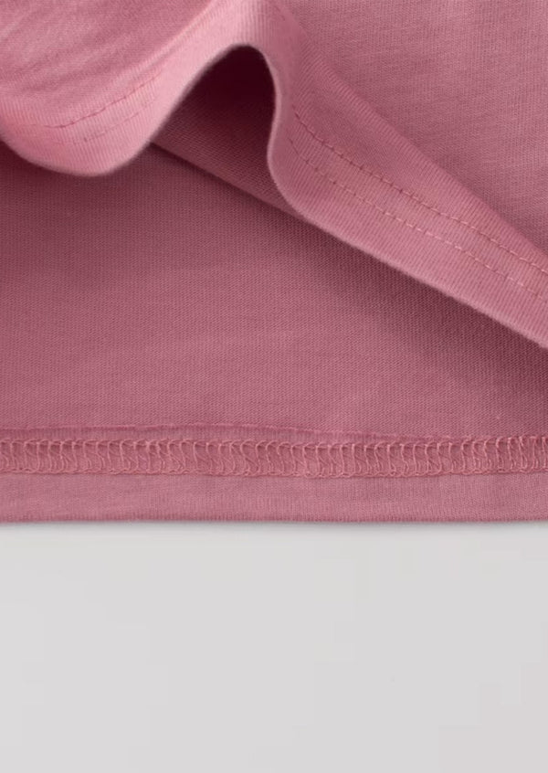 Pink Burgundy Fun Rabbit Long Sleeve Tee