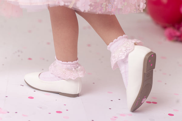 Sugar Fairy Pink Lace Dress Socks