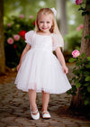 Luna Party Dress in White