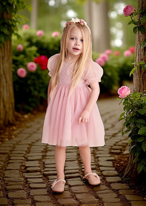 Luna Soft Pink Sequin Party Dress
