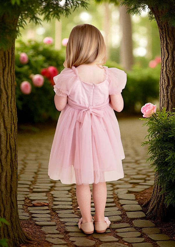 Luna Soft Pink Sequin Party Dress