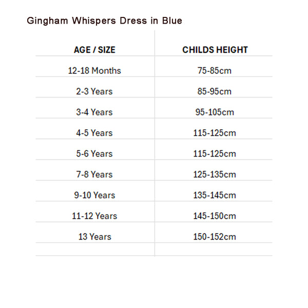 Gingham Whispers Dress in Blue
