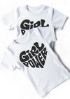 Girl Power Black Glitter Tee