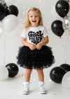 Girl Power Tee & Black Layered Tutu Set