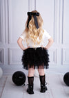 Girl Power Black Glitter Tee & Tutu Set