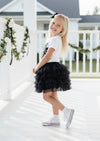 Girl Power Tee & Black Layered Tutu Set | Girls Cotton Tees & Outfits