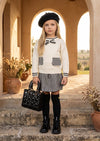 Toddler Classic Black Check Sweater & Skirt Set | Girls Fall Clothing