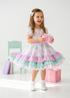 Pink Mint Pastel Balloons Birthday Twirl Dress - Twirl Dresses


