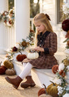 Brown Plaid Skirt Set | Girls Fall Clothes /Outfits -Fall Tween Outfit