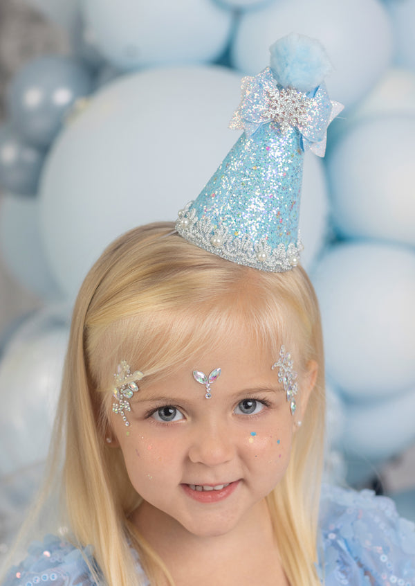 The Glass Petal Gown Glitter Party Hat