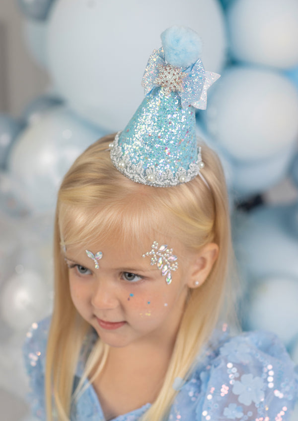 The Glass Petal Gown Glitter Party Hat