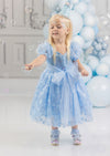 The Glass Petal Blue Lace Dress Socks