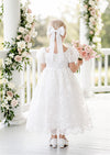 White Embroidered Lace Flower Girl Dress | Flower Girl Dresses