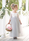 Gray Flower Girl Dress - Flower Girl Dresses