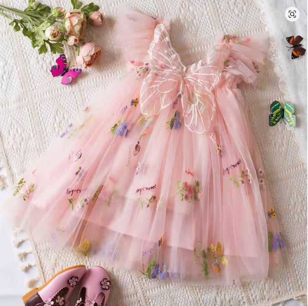 Willow Butterfly Floral Tutu Dress