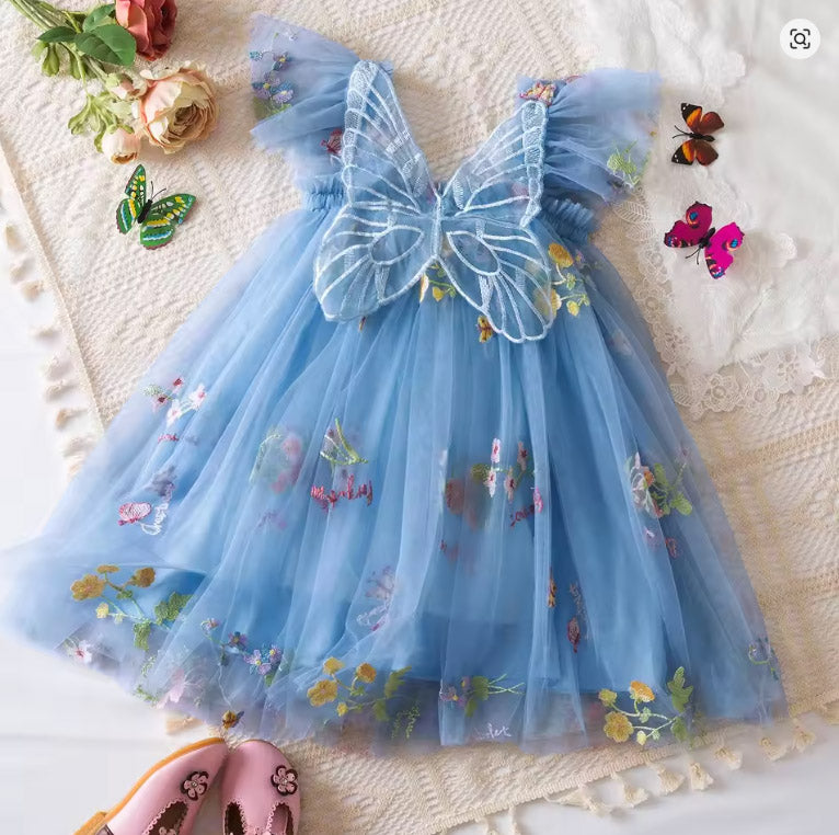 Willow Butterfly Floral Tutu Dress