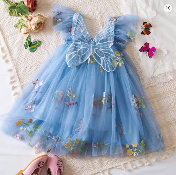 Willow Butterfly Floral Tutu Dress