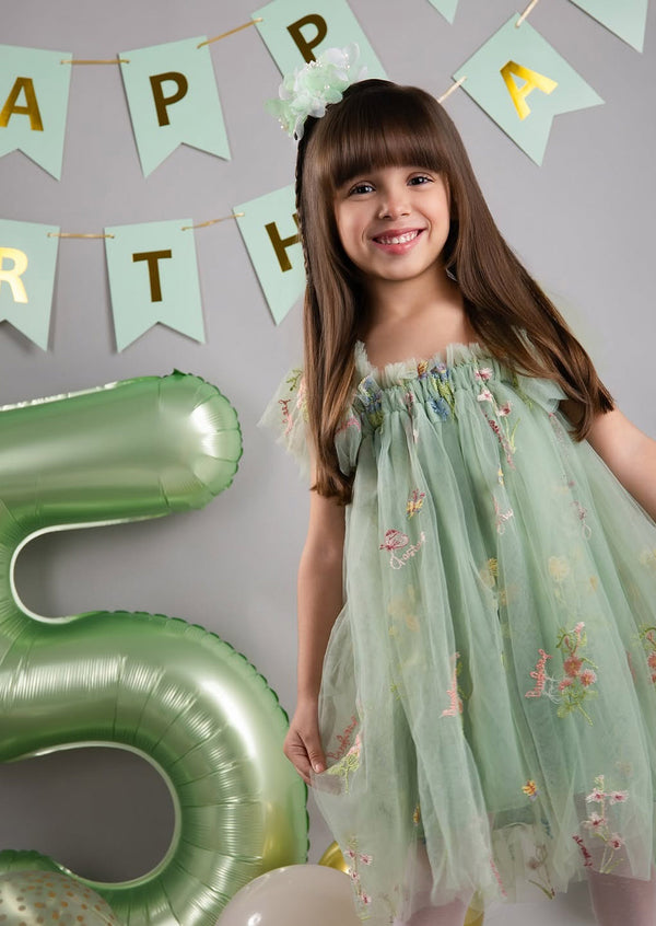 Willow Butterfly Floral Tutu Dress