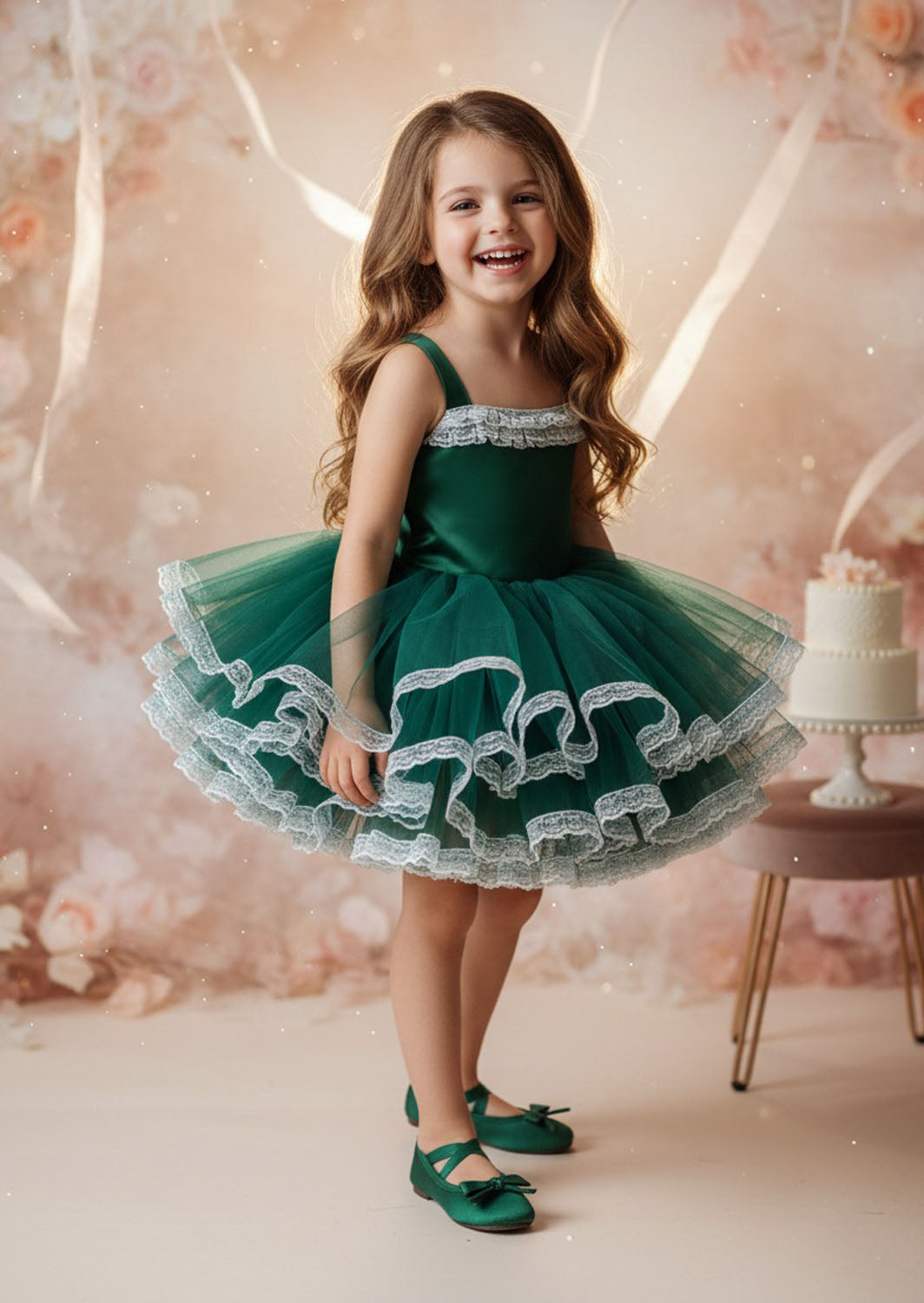 Odette Tutu Dress Deep Emerald