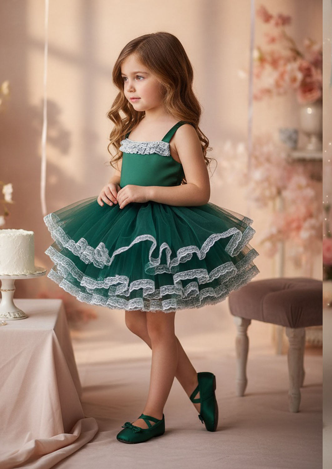 Odette Tutu Dress Deep Emerald