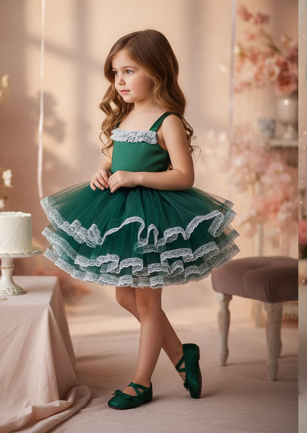 Odette Tutu Dress Deep Emerald