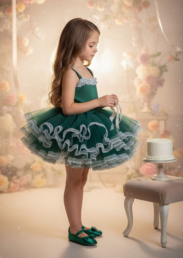 Odette Tutu Dress Deep Emerald