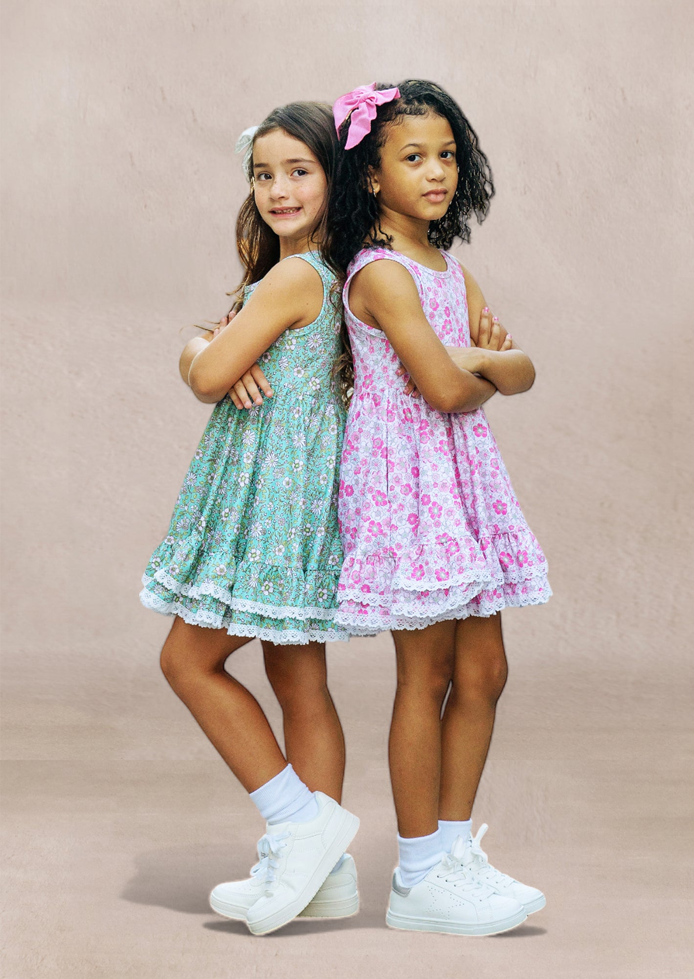 Tilda Dress in Pink Print