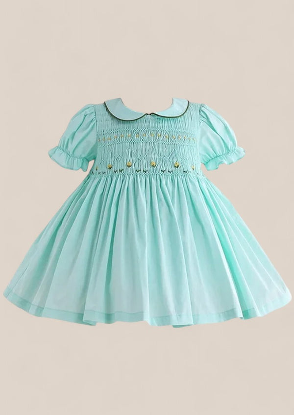 smocked baby dress