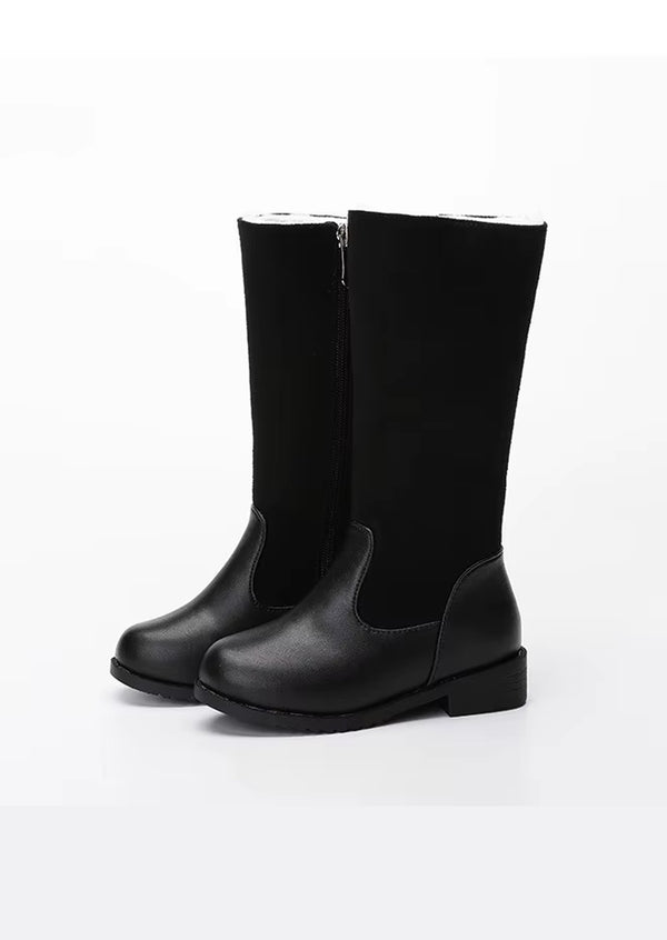 Girls Gretel Boots in Black| Girls Knee Boots