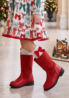 Girls Gretel Boots in Red | Girls Knee Boots