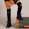 My Heart Girls Over-Knee-Socks in Black