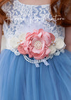 Rose Bridal Sash Belt