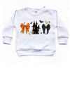 Haunted House & Bows Halloween Shirt | Cute Girls Crewnecks