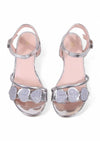 Metallic Hearts Sandals with Heels