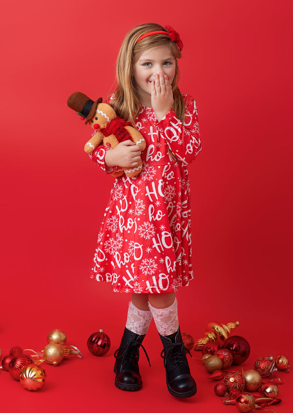 Ho Ho Ho Christmas Twirl Dress