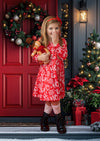 Ho Ho Ho Twirl Dress || Red