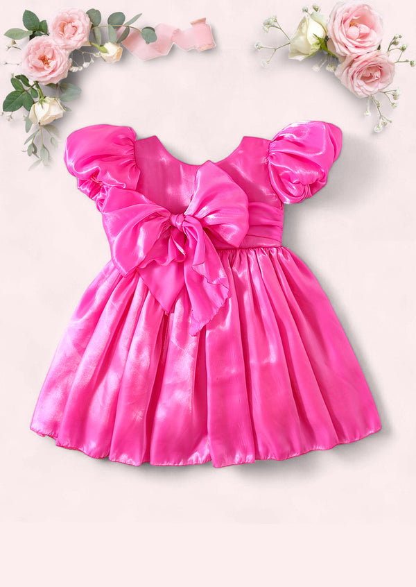 Fuchsia Fancy Toddler Girl Dress Special Occasion & Party Outfit