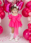 Hot Pink Baby Girl Birthday Outfit