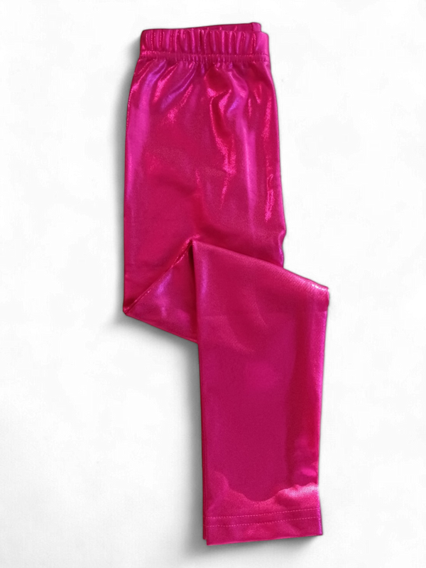 Girl Power Tee & Hot Pink Lame' Leggings