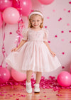 girls sequin party dress in pink