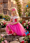 Pink Sleeping Beauty Princess Gown – Girls Fairytale Dress