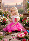 Pink Sleeping Beauty Princess Gown – Girls Fairytale Dress