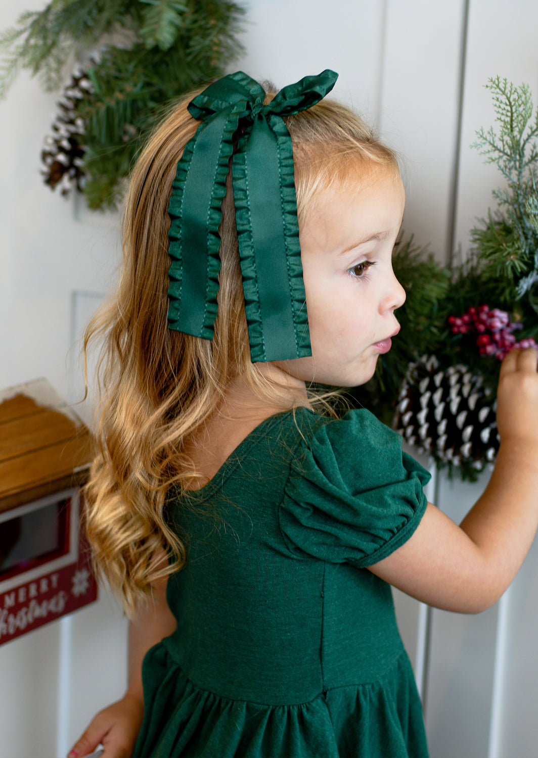 The Poppy Dress in Hunter