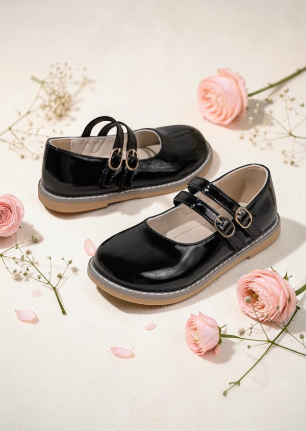 Dreamy Mary Jane Flats In Black