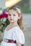 Jewel sash and headband, the perfect accessories for your flower girls
