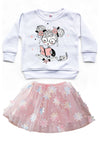 I Like to Read Girls Crewneck in Pink | cute graphic shirts for girls